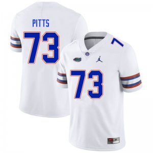 Men's Florida Gators #73 Mark Pitts NCAA Nike White Authentic Stitched College Football Jersey AKH7762AE